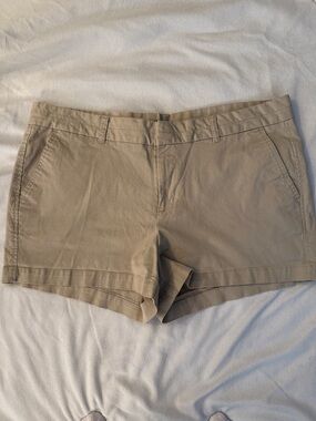 KHAKIS BY GAP Classic Women's Chino Shorts 3” beach summer casual plus size 16